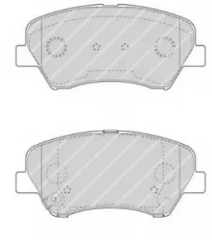 Image of Ferodo FDB4613 Brake Pad Set Front Axle Premier Car