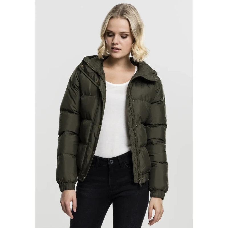Image of Urban Classics Womens parka Urban Classic hooded Vert Female L
