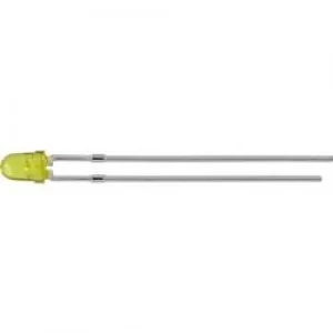 Image of LED wired Yellow Circular 3mm 20 mcd 34