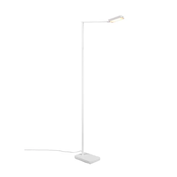 Image of Pavia Modern LED Integrated Floor Lamp White Matt 2300-3000-4000K