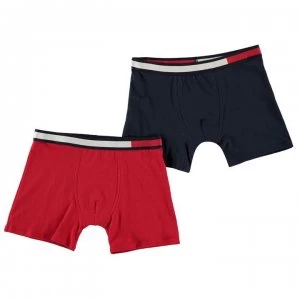 Image of Tommy Hilfiger Band Boxers - Navy/Tango Red