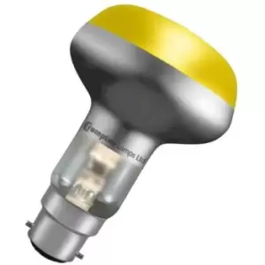 Image of Crompton Lamps 60W R80 Reflector B22 Dimmable Yellow 35°