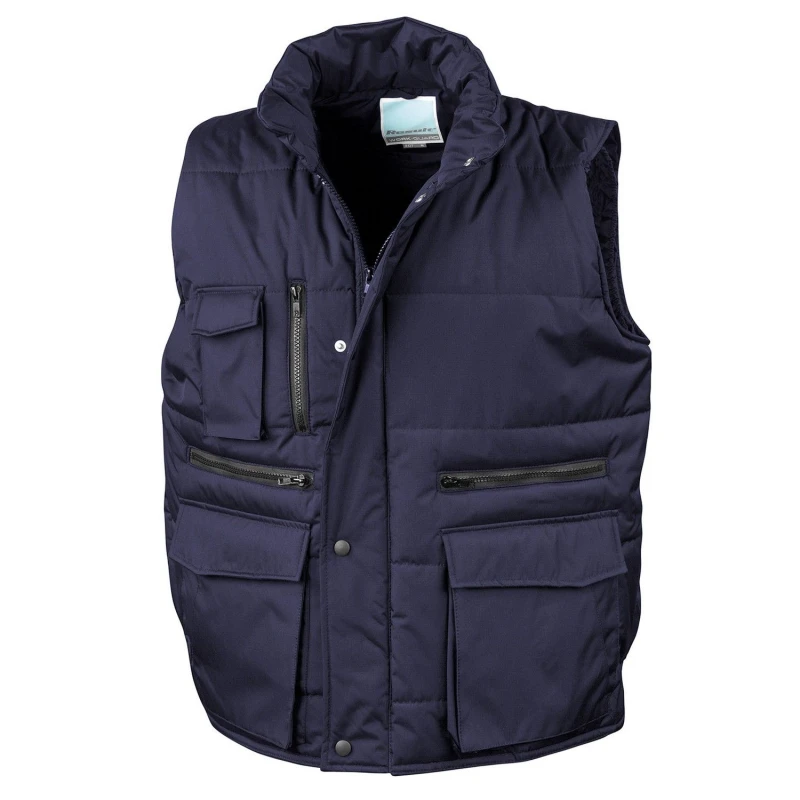Image of Result Result Men Lance Body Warmer in Navy Size: Small Navy S Male 5063527496829