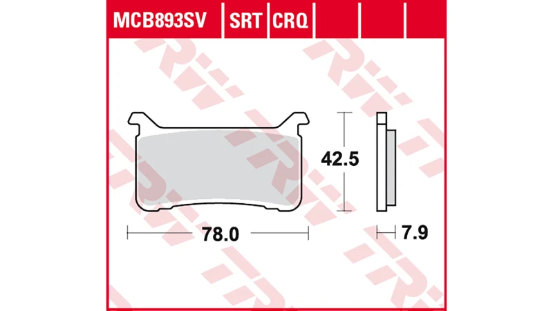 Image of TRW Lucas Sintered coating MCB893SV