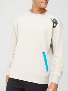 Image of Nike Sportswear Festival Crew - Beige