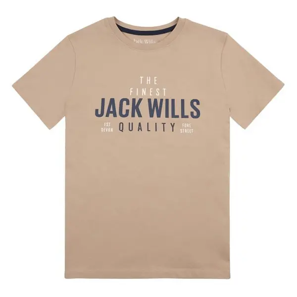 Image of Jack Wills Finest Quality T-Shirt Junior - Silver 10 - 11 Years