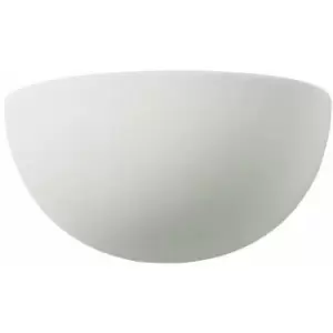 Image of Dimmable LED Wall Light Unglazed Ceramic Round Dome Fitting Lounge Lamp Lighting