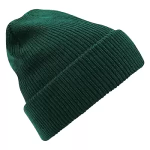 Image of Beechfield Heritage Ladies/Womens Premium Plain Winter Beanie (One Size) (Bottle Green)