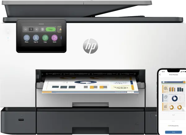 Image of HP OfficeJet Pro 9130b Multifunction Colour Inkjet Wireless Printer
