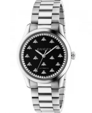 Image of Gucci G-Timeless Black Dial Stainless Steel Womens Watch YA1264130 YA1264130
