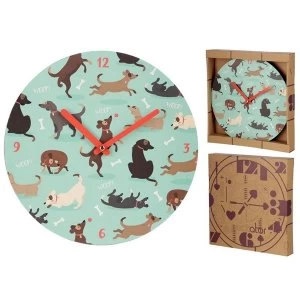 Image of Catch Patch Dog Design Wall Clock