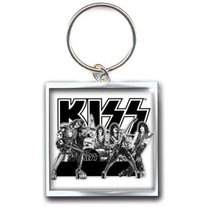 Image of KISS - Graphite Band Keychain