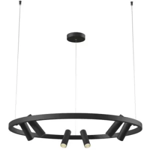 Image of Satellite Integrated LED Ceiling Pendant Lamp Black