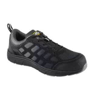 Image of JCB Cagelow Black Mesh Safety Trainer - Size 10