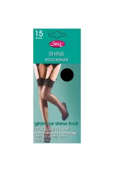 Image of Shine Plain Top Stockings (1 Pair)