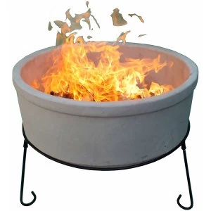 Image of Gardeco Jumbo Atlas AFC Fire Bowl - Natural Clay