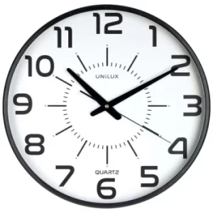Image of Unilux Maxi Pop Battery Clock Black 400094487