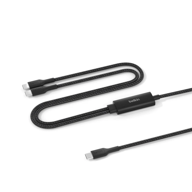 Image of Belkin CAC004HQ1.5MBK USB cable USB 2.0 1.5 m USB C 2 x USB C Black