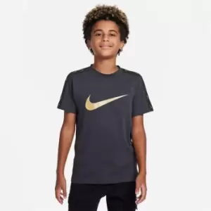 Image of Nike Sportswear Repeat Big Kids (Boys') T-Shirt - Grey