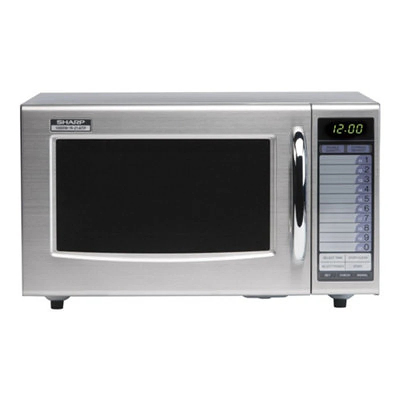 Image of Sharp R21At 1000W Commercial Microwave Oven With Touch Controls And 20 Cooking Presets