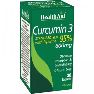 Image of HealthAid Curcumin-3 - 30 Tablets