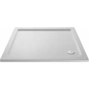 Image of Slip Resistant Rectangular Shower Tray 1100mm x 760mm - White - Hudson Reed