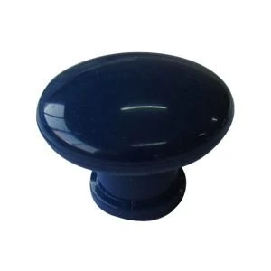 Image of BQ Blue Round Mushroom Knob Pack of 10