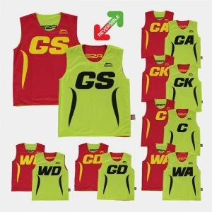 Image of Slazenger Reversible Bibs - Red/Green