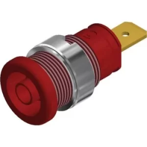 Image of SKS Hirschmann SEB 2620 F6,3 Safety jack socket Socket, vertical vertical Pin diameter: 4mm Red