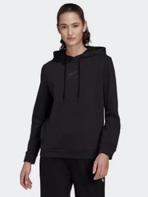 Image of adidas All Blacks Lifestyle Hoodie, Black, Size L, Women