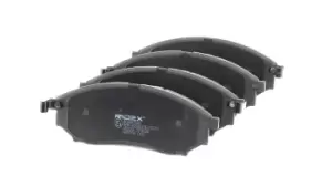 Image of RIDEX Brake pad set 402B0228 Brake pads,Brake pad set, disc brake RENAULT,NISSAN,INFINITI,KOLEOS (HY_),Qashqai / Qashqai +2 I (J10, NJ10)