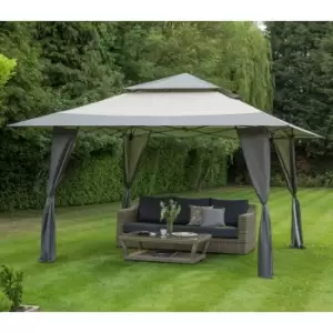 Image of Pop Up 4m x 4m Grey Gazebo Grey