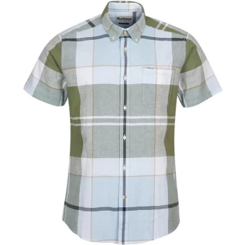 Image of Barbour Douglas Short Sleeve Tailored Shirt - Green