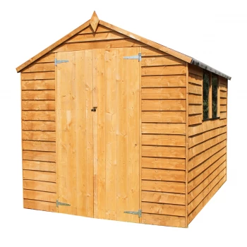 Image of Mercia Overlap Apex Double Door Value Shed- 8 x 6ft