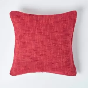Image of Homescapes - Nirvana Cotton Orange Cushion Cover, 45 x 45cm - Orange