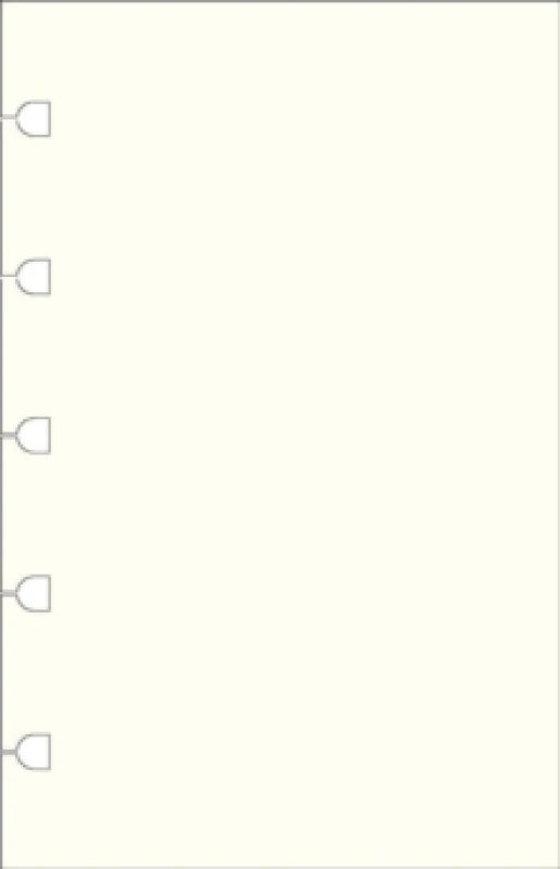 Image of Filofax Pocket Notebook refill - plain paper white Organizer