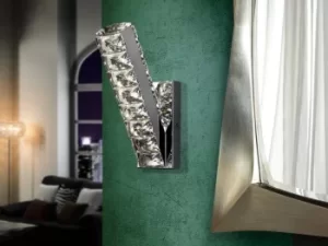 Image of Diva Integrated LED Crystal Wall Lamp Chrome