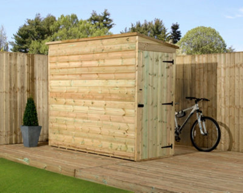 Image of Empire Sheds Empire 2200 Pent 7X3 Pressure Treated Tongue And Groove Wooden Garden Shed Door Right Side Panel (7' X 3' / 7ft X 3ft) (7X3)