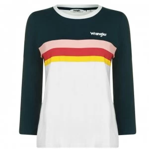 Image of Wrangler Rainbow T Shirt - Cloud Blue