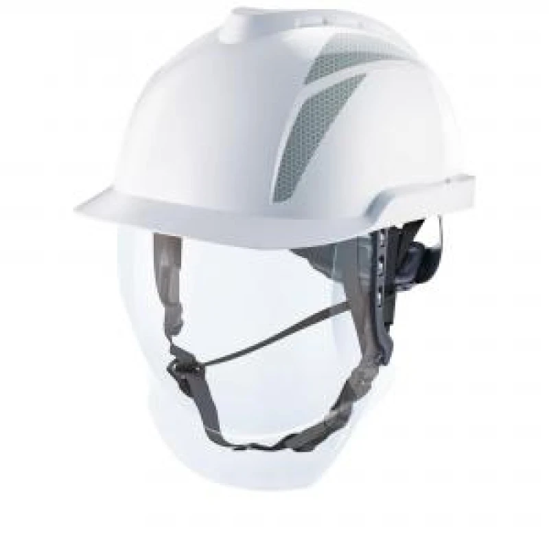 Image of MSA V - Gard 950 Electrician Helmet White Set White / Grey