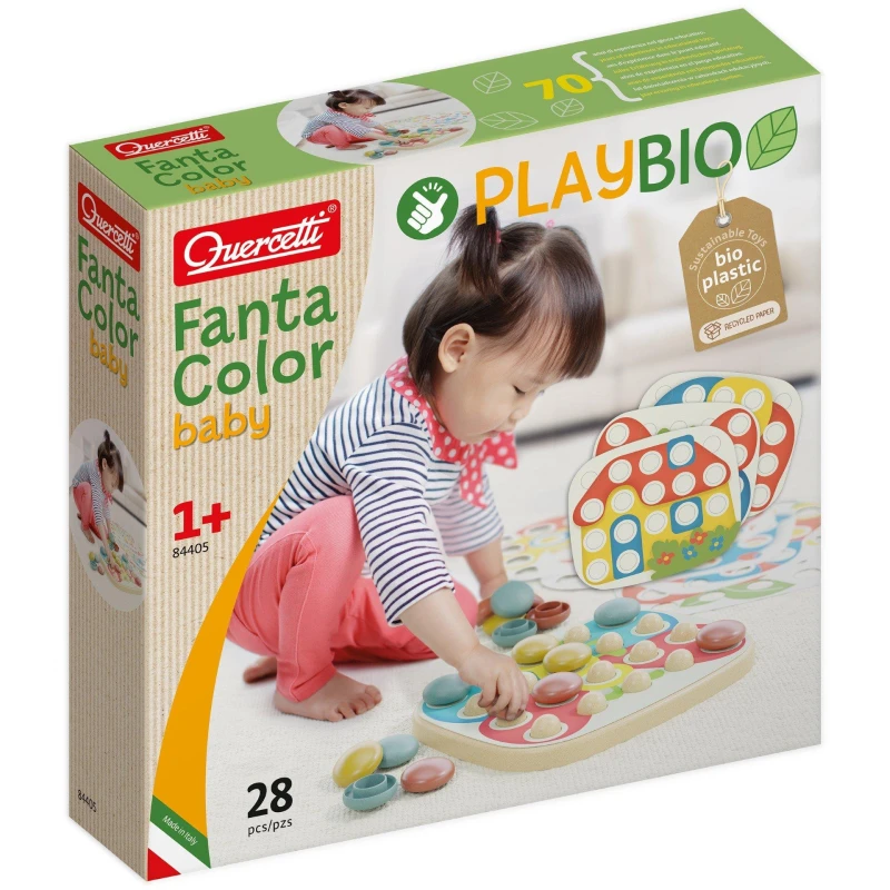Image of Quercetti Play Bio Fantacolor Baby - 28 Pieces, Multi 84405