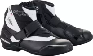 Image of Alpinestars SM-1 R V2 Motorcycle Shoes, black-white, Size 41, black-white, Size 41