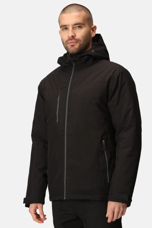 Image of Regatta Regatta Men Navigate Waterproof Insulated Jacket in Jet Black Size: 3X-Large Jet Black XXXL Male 5063019384757