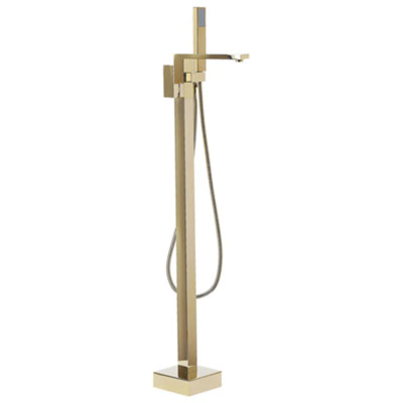 Image of Beliani Freestanding Bathtub Faucet Della Gold