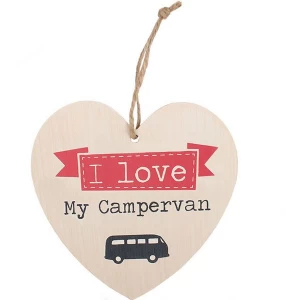 Image of Love My Campervan Heart Plaque