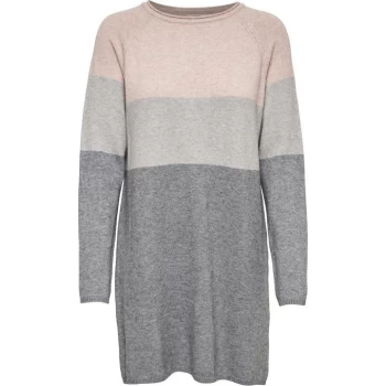 Image of Only Multi Knit Dress Womens - Rose/Grey