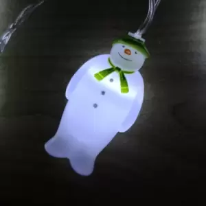 Image of The Snowman And The Snowdog Battery Operated 10 Snowmen LED Indoor String Light Ice White LEDs