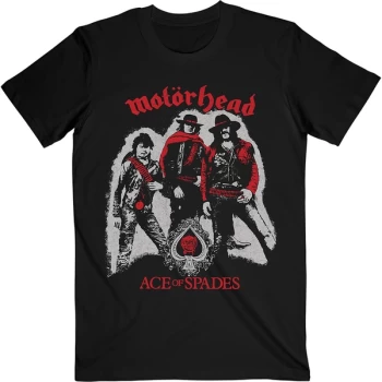 Image of Motorhead - Ace of Spades Cowboys Unisex Medium T-Shirt - Black