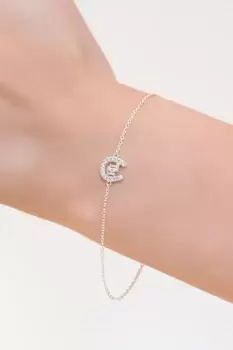 Image of Ladies Lauren Ralph Lauren Logo Horseshoe Flex Bracelet 14B00204