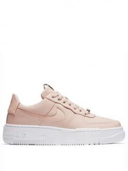 Image of Nike Air Force 1 Pixel Trainer - Pink/White